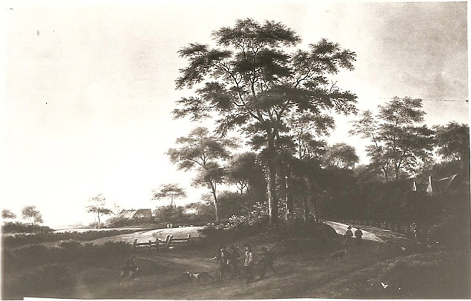 paesaggio con alberi (dipinto) by Saftleven Herman (sec. XVII)